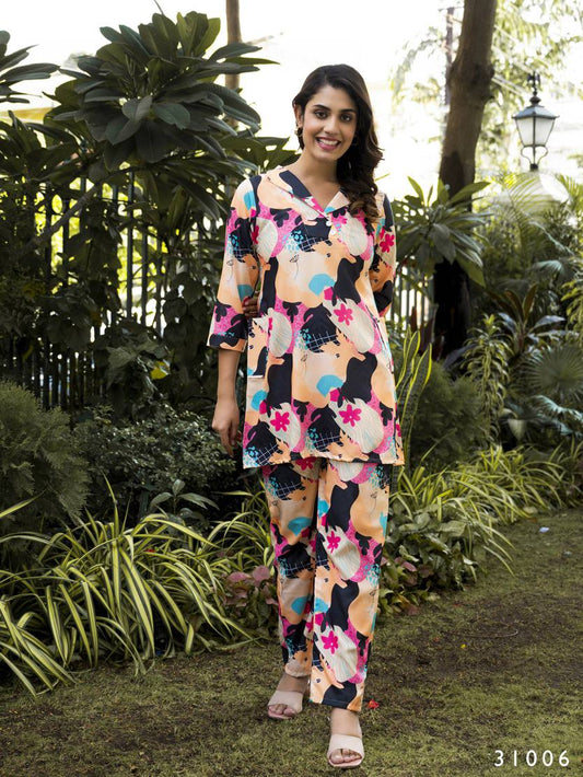 BloomVibe Muslin Co-Ord Set